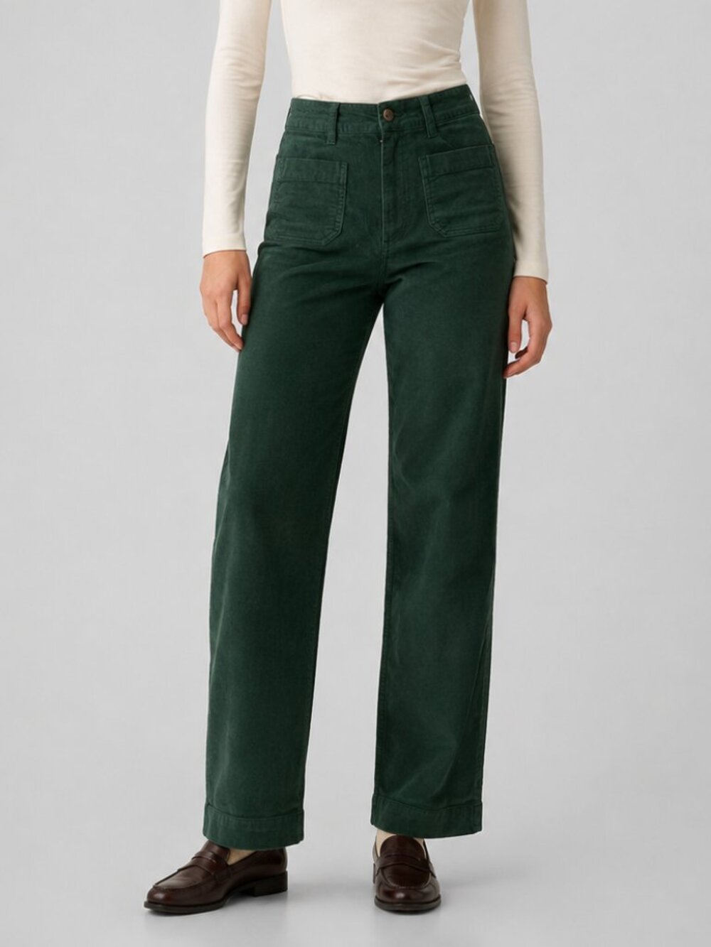 Gap High Rise Wide Leg Corduroy Pants